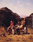 Georges Washington Canvas Paintings - Riders in the Mountain